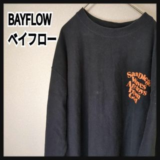 ベイフロー(BAYFLOW)の★BAYFLOW★ ベイフロー 前後プリント トレーナー ブラック メンズ LL(スウェット)