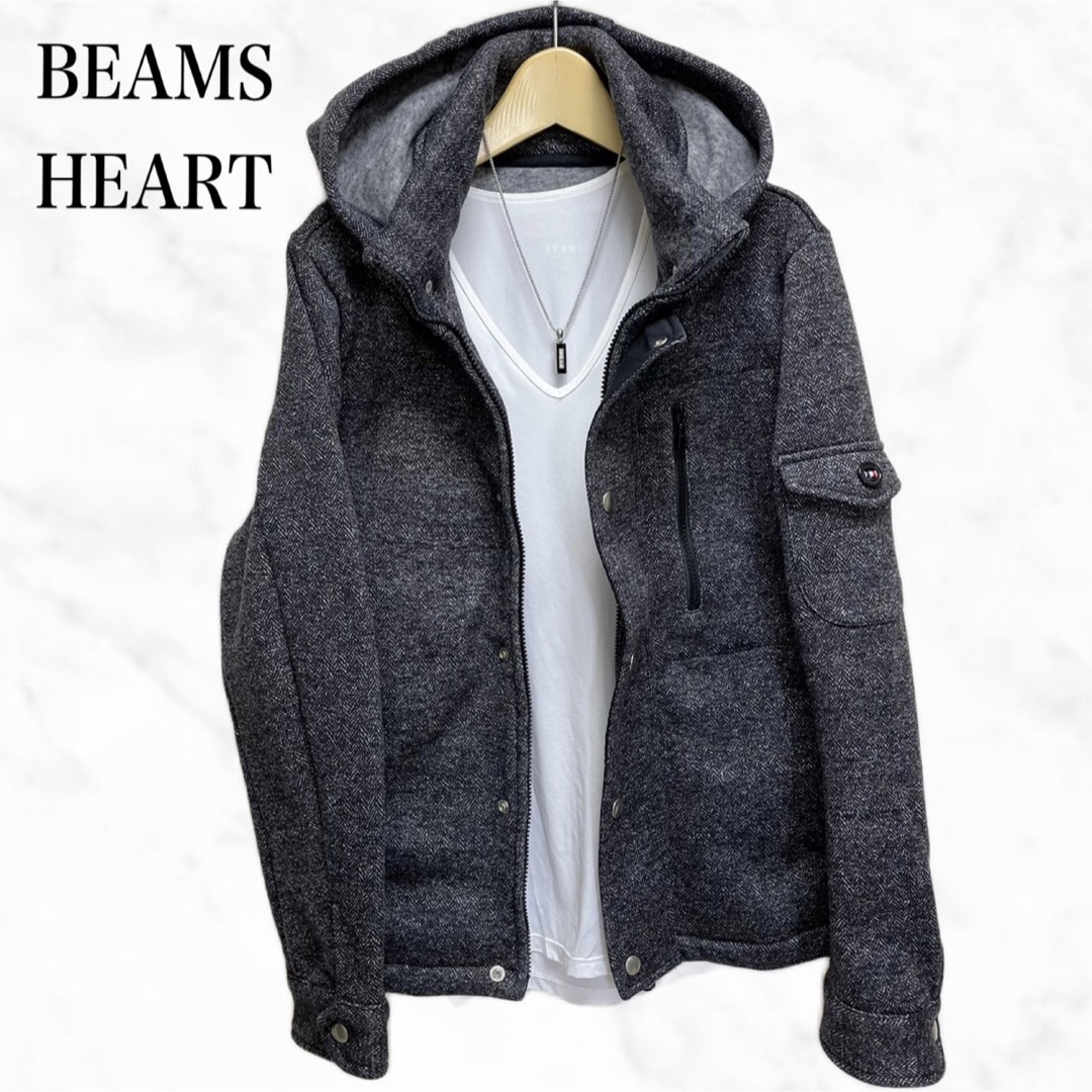 BEAMS HEART ジャケット　ブルゾン　ジャンバー　アウター　グレー系