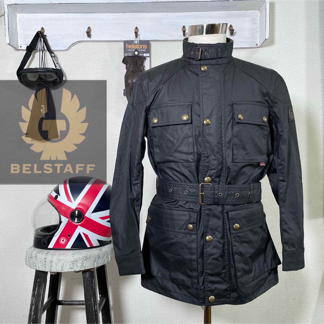 新品☆BELSTAFF ROADMASTER オイルドジャケット ブラック/46-