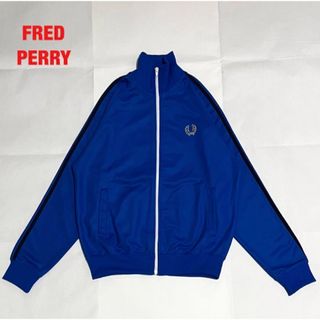 FRED PERRY 刺繍ロゴ ベロア トラックジャケット