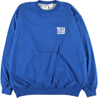 リー(Lee)の古着 リー Lee NFL NEWYORK GIANTS ニューヨークジャイアンツ 刺? リバーシブル スウェットシャツ トレーナー メンズXL /taa001018(スウェット)