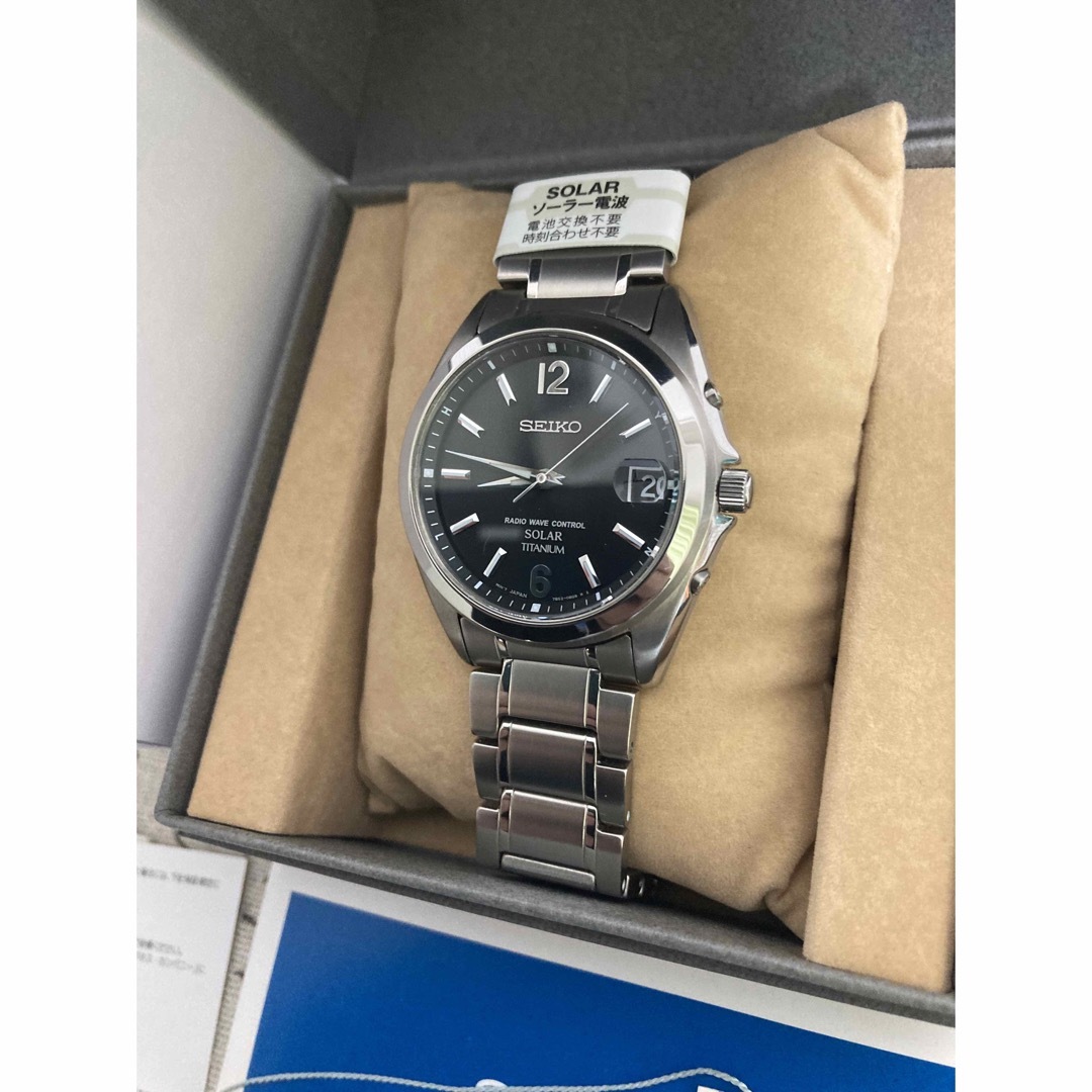 超美品！ SEIKO セイコー メンズ チタン  ソーラー電波 SBTM229 7