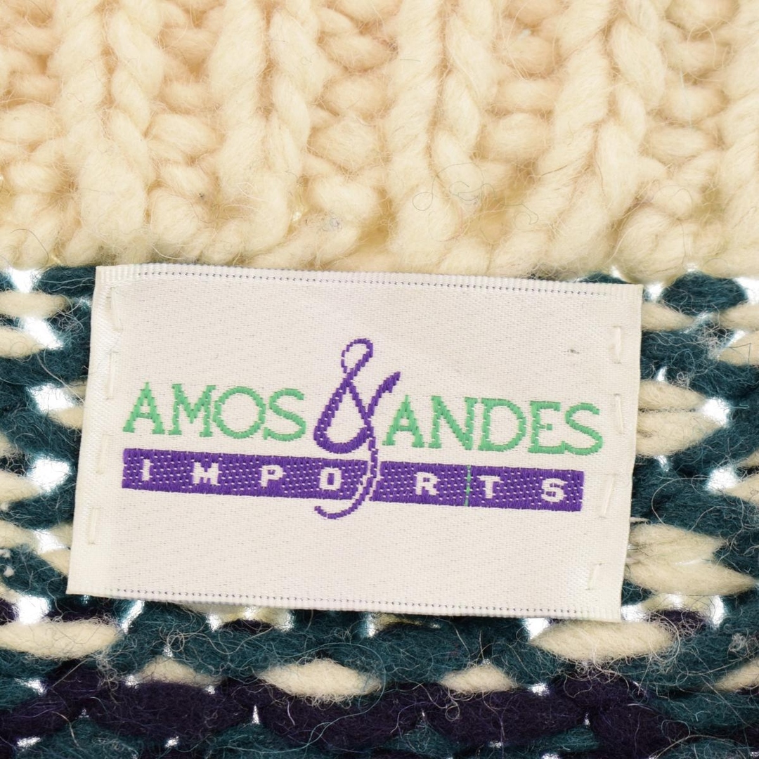 AMOS＆ANDES 総柄 ウールニットセーター メンズXXL /eaa344520 2