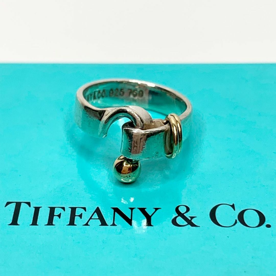 TIFFANY\u0026Co. ティファニー 925/750 フック＆アイ リング