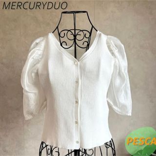 マーキュリーデュオ(MERCURYDUO)の【美品】マーキュリーデュオ　カーディガン(カーディガン)