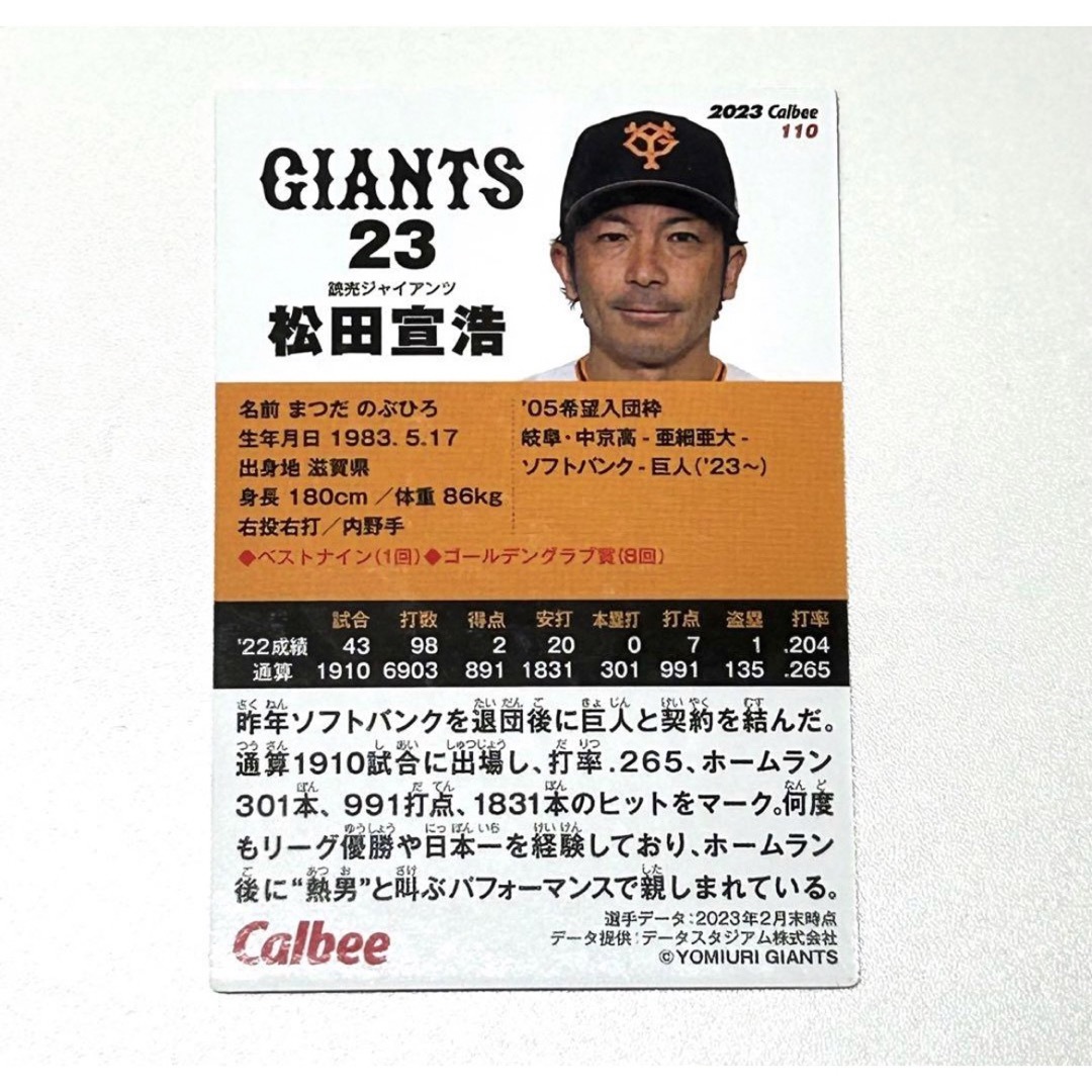 読売ジャイアンツ - 読売ジャイアンツ 巨人 松田宣浩選手 2023プロ野球