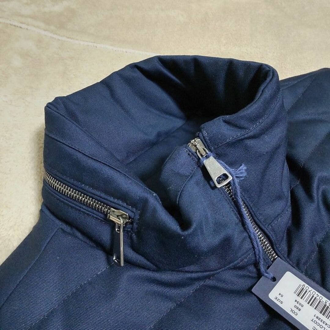 新品 LARDINI サイズ54 ネイビー ラルディーニ ダウンベスト 中綿入り 4