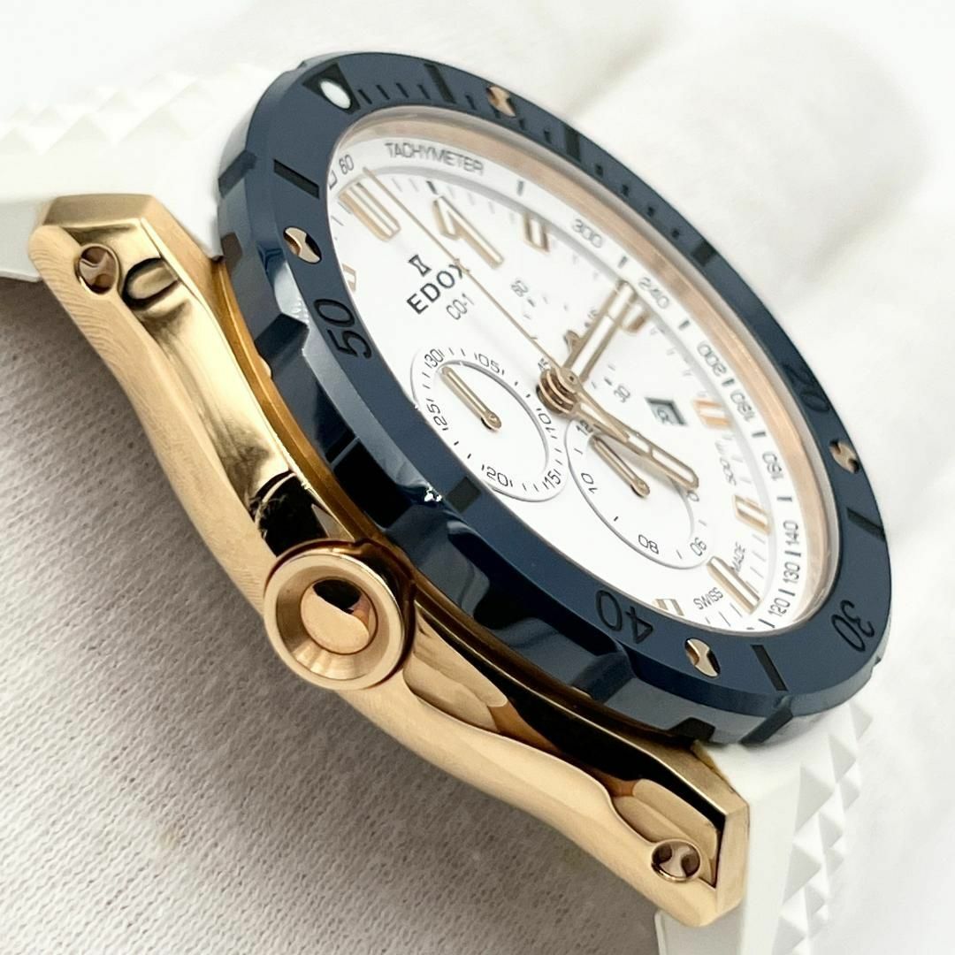 【限定モデル・定価21万】エドックス　メンズ　時計　腕時計　クロノオフショア　1