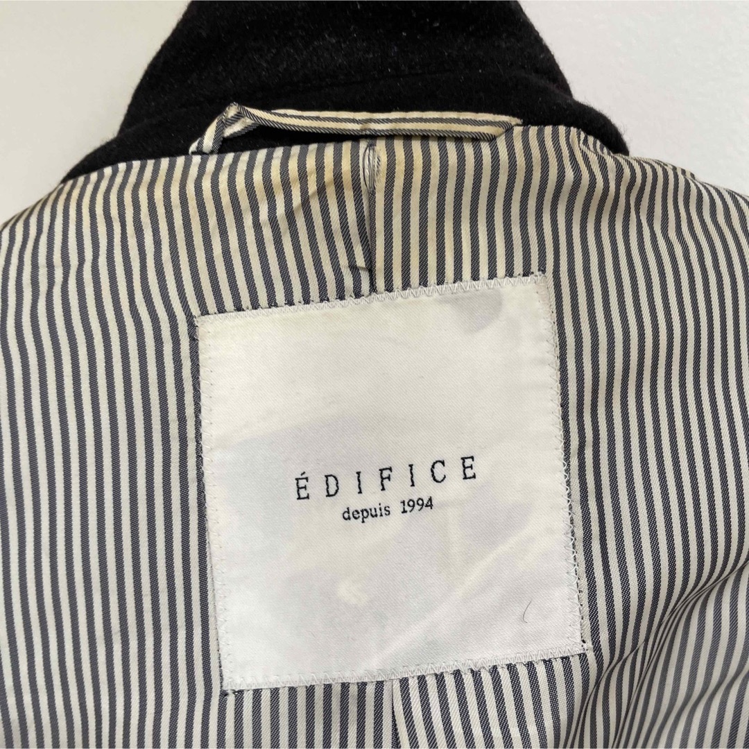 EDIFICE(エディフィス)のEDIFICE チェスターコート　ネイビー　M メンズのジャケット/アウター(チェスターコート)の商品写真
