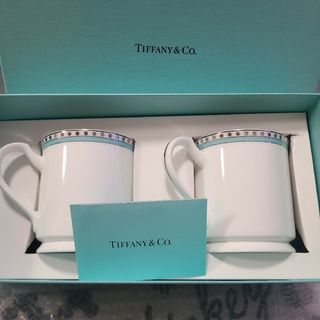 ティファニー(Tiffany & Co.)のTIFFANY&Co プラチナブルーバンド　マグ(グラス/カップ)