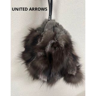 ユナイテッドアローズ(UNITED ARROWS)のUNITED ARROWS. Mix fur Bag  brown未使用即購入可(ショルダーバッグ)