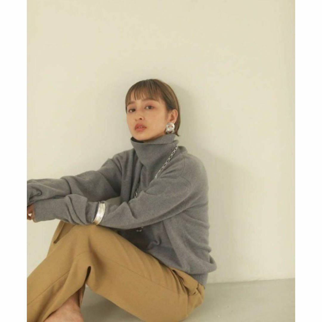 美品☆ TODAYFUL カシミアタートルニット オリーブ カーキ フリーサイズ-
