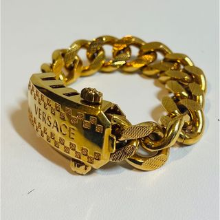 VERSACE - 一点物 付属品付 正規品 ヴェルサーチ ゴールド