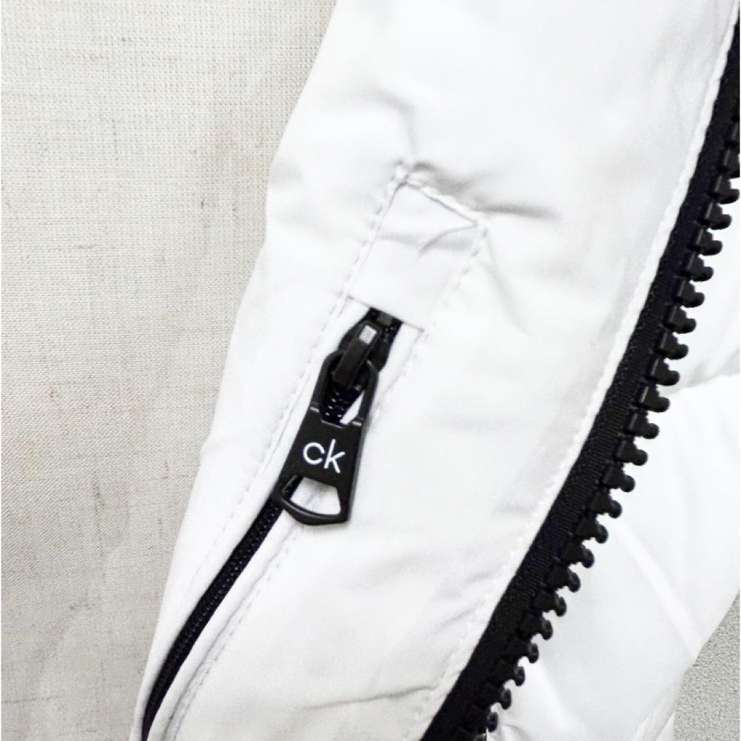 新品 CALVIN KLEIN 中綿メンズ ダウンジャケット ホワイト Mサイズ