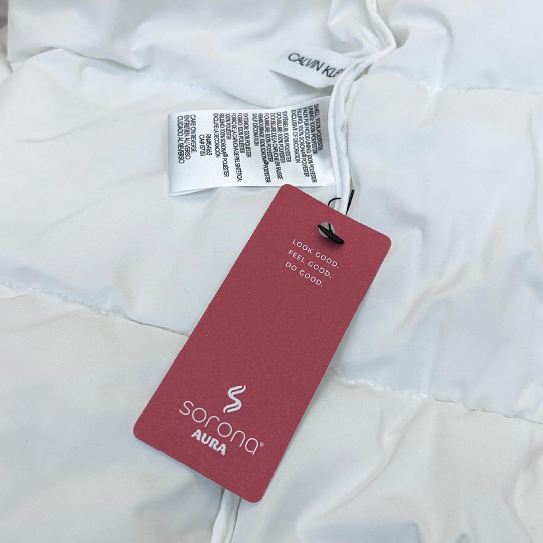 新品 CALVIN KLEIN 中綿メンズ ダウンジャケット ホワイト Mサイズ