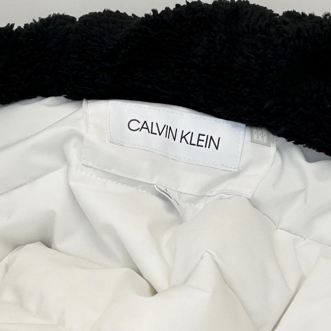 新品 CALVIN KLEIN 中綿メンズ ダウンジャケット ホワイト Lサイズ