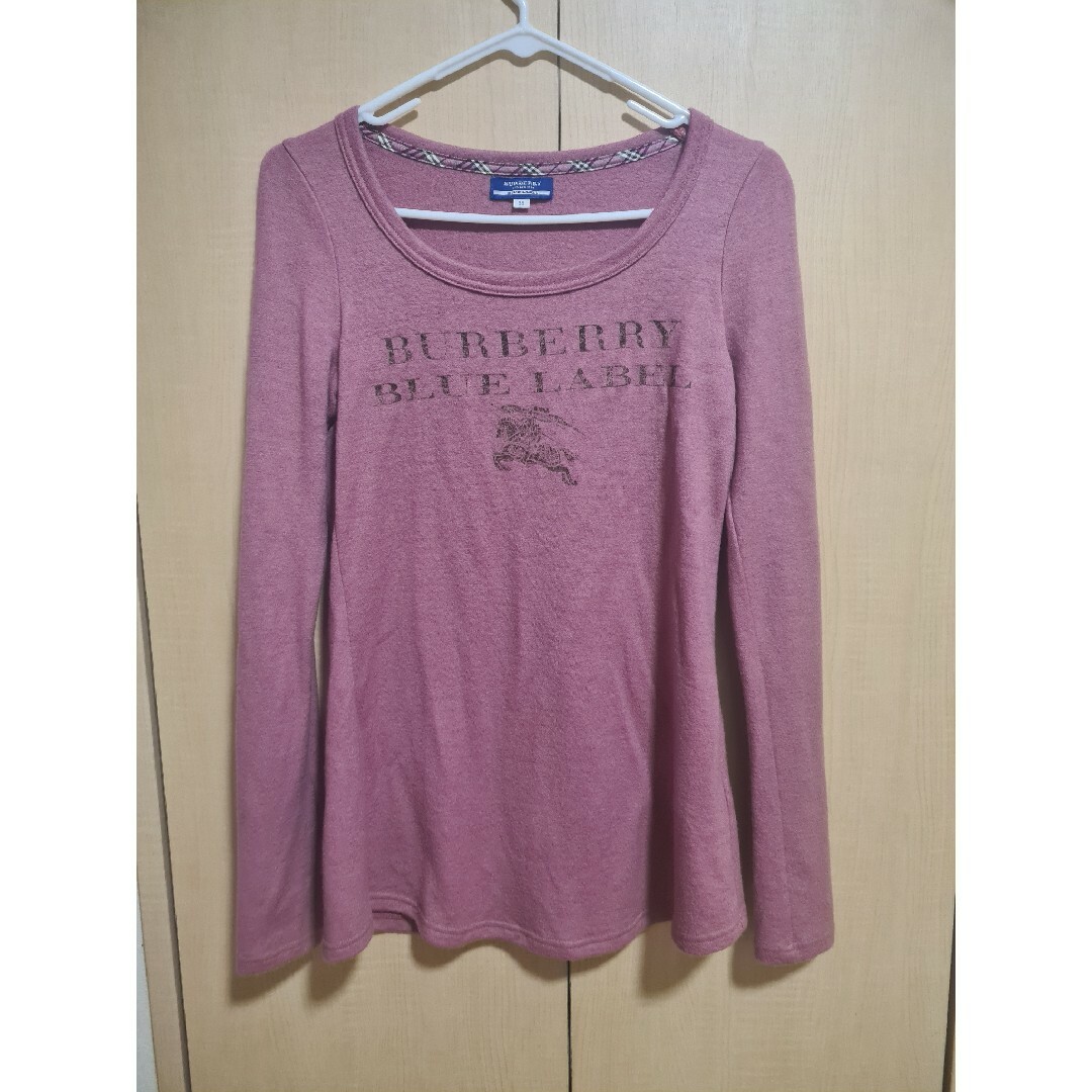 BURBERRY BLUE LABEL(バーバリーブルーレーベル)の【美品】BURBERRY バーバリー 長袖Tシャツ 38/M レディースのトップス(Tシャツ(長袖/七分))の商品写真