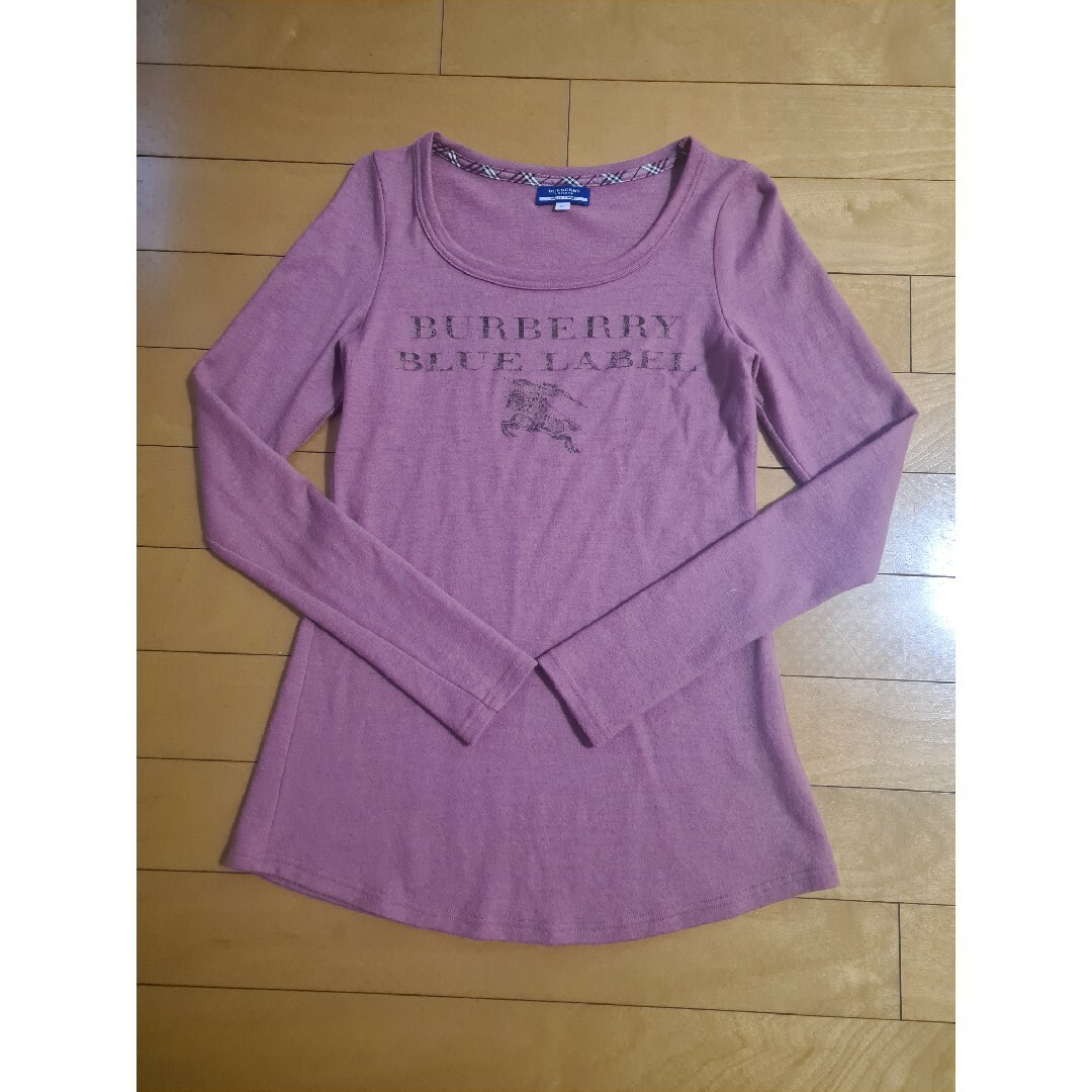 BURBERRY BLUE LABEL(バーバリーブルーレーベル)の【美品】BURBERRY バーバリー 長袖Tシャツ 38/M レディースのトップス(Tシャツ(長袖/七分))の商品写真