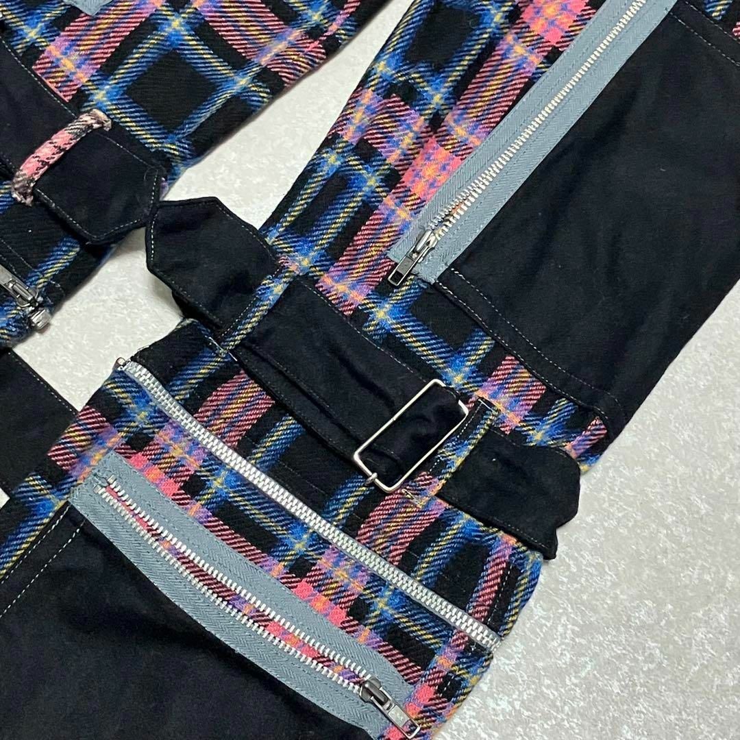 90s ビンテージ ボンテージ デタッチャブル パンツ UK パンク y2k