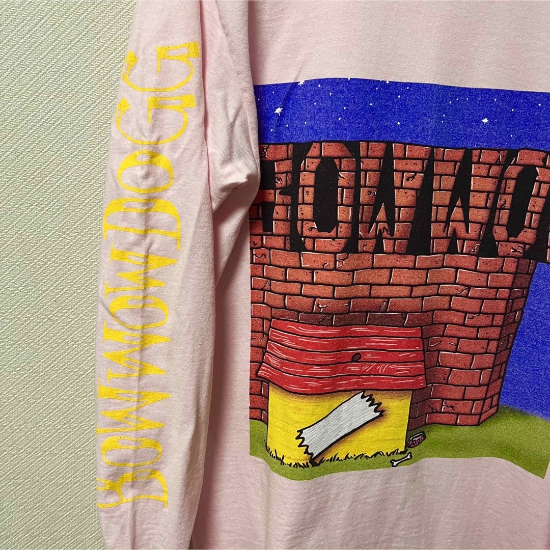 BOWWOW l/s Tshirt Pink メンズのトップス(Tシャツ/カットソー(七分/長袖))の商品写真