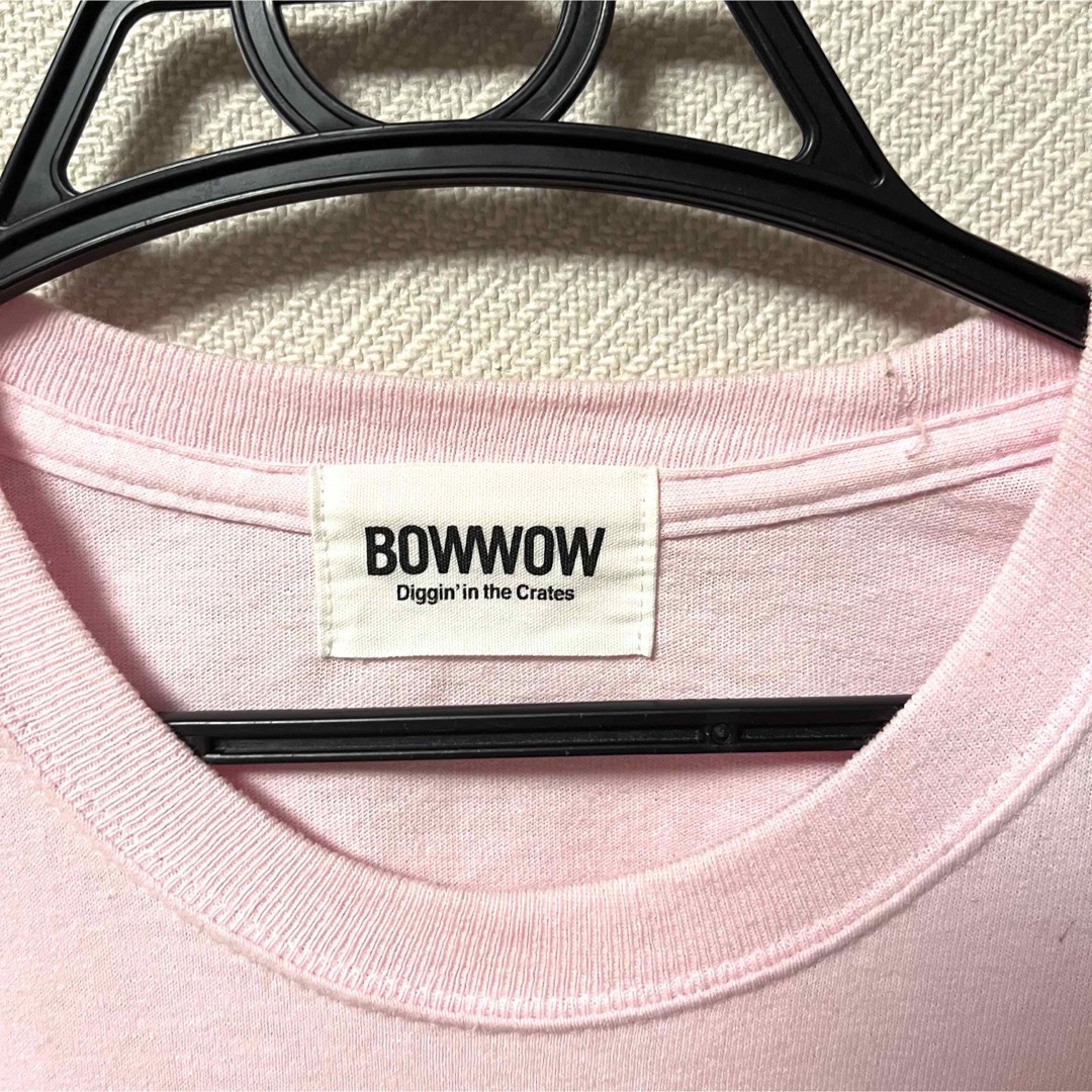 BOWWOW l/s Tshirt Pink メンズのトップス(Tシャツ/カットソー(七分/長袖))の商品写真