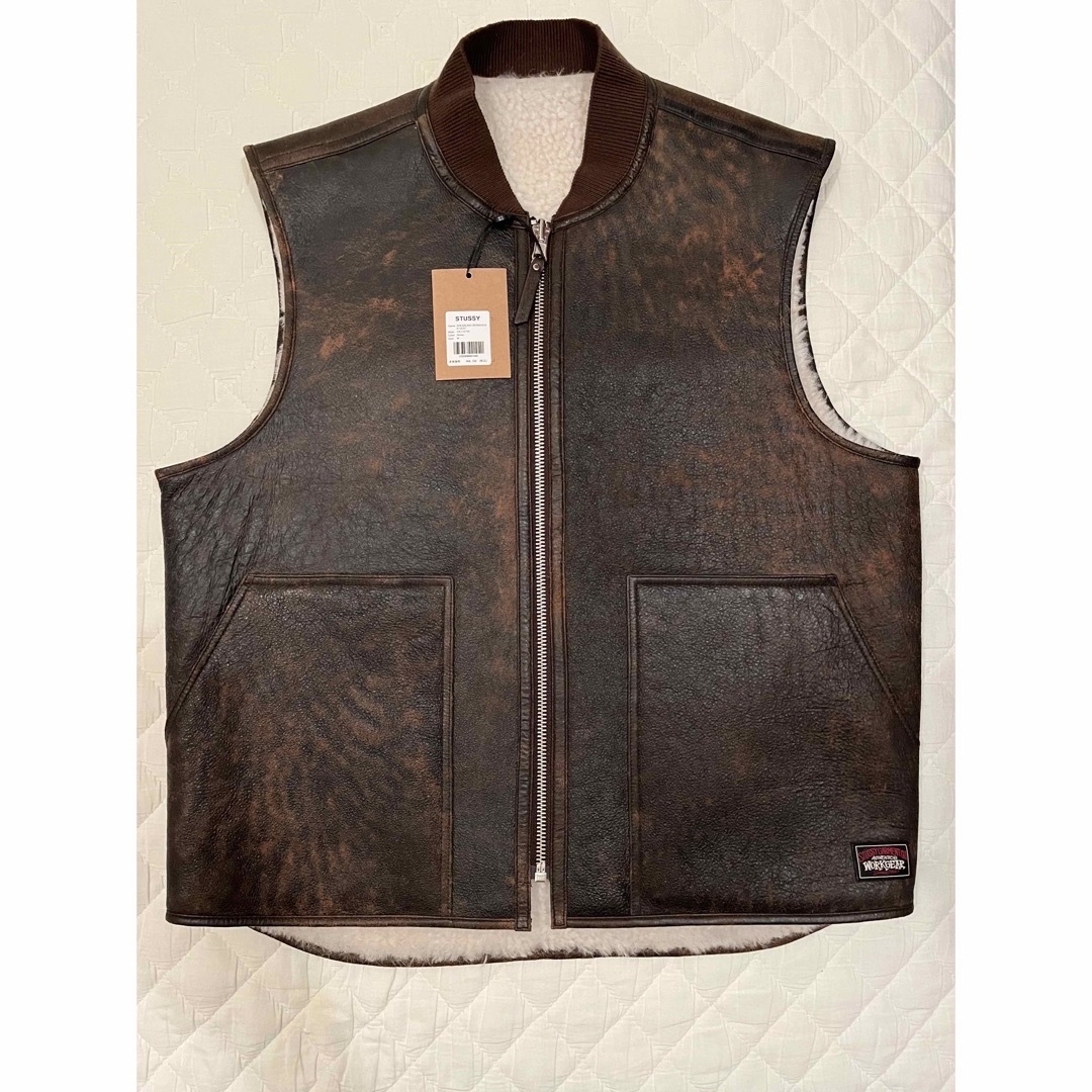 STUSSY(ステューシー)のSTUSSY REVERSIBLE SHEARLING WORKGEARVEST メンズのトップス(ベスト)の商品写真