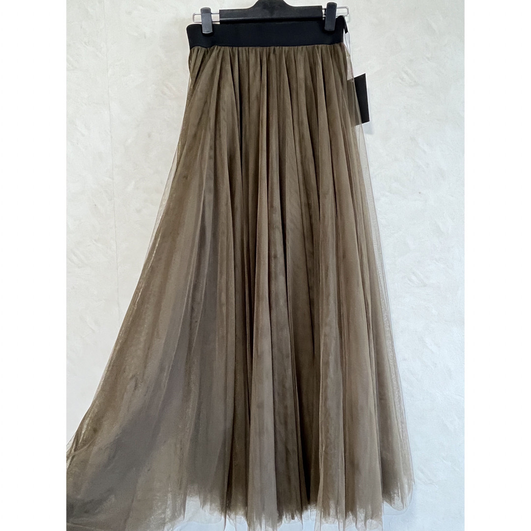 新品タグ付き SCOTCLUB カーキ チュールスカート 2