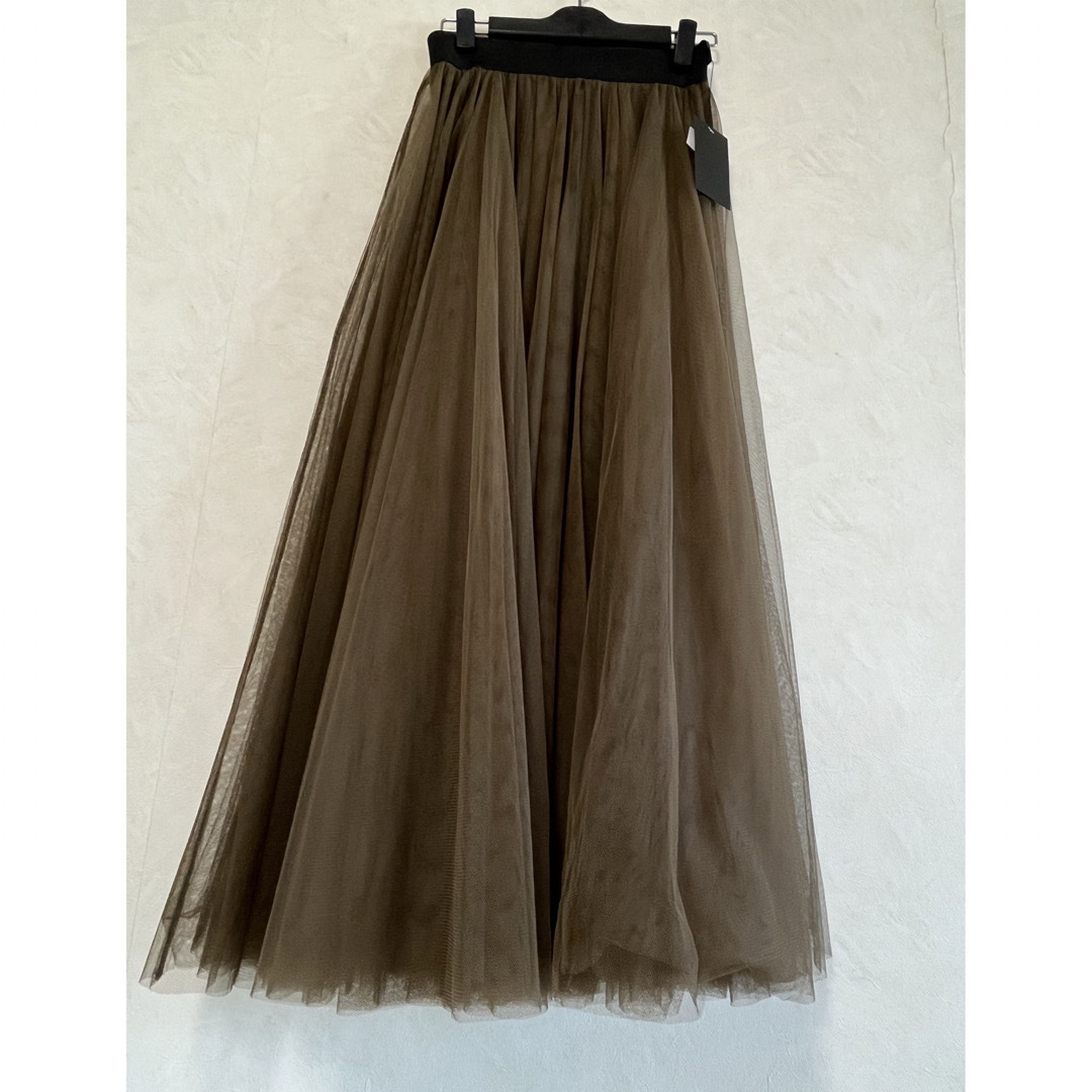 新品タグ付き SCOTCLUB カーキ チュールスカート 6