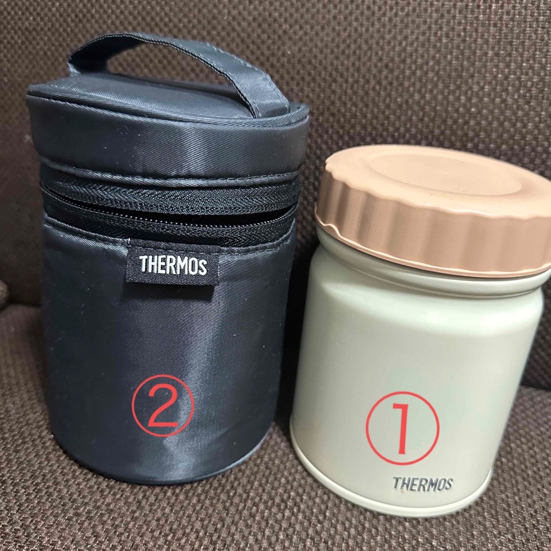 THERMOS(サーモス)のサーモススープジャー2個セット インテリア/住まい/日用品のキッチン/食器(弁当用品)の商品写真