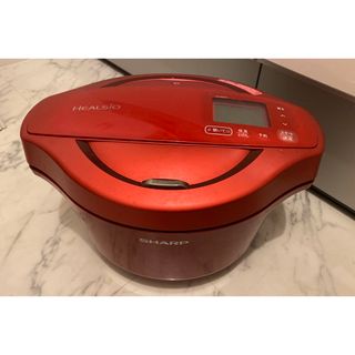 シャープ(SHARP)のSHARP ヘルシオ ホットクック 電気無水鍋 2.4L レッド系 KN-HW2(調理機器)