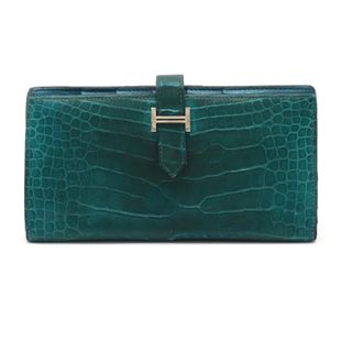 エルメス ベアン 財布(レディース)(グリーン・カーキ/緑色系)の通販