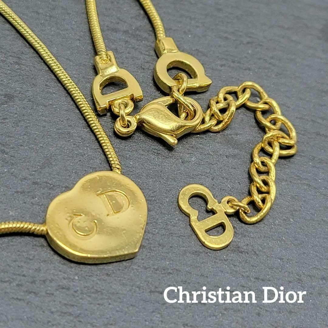 Christian Dior - 【美品】Christian Dior ネックレス CD ハート