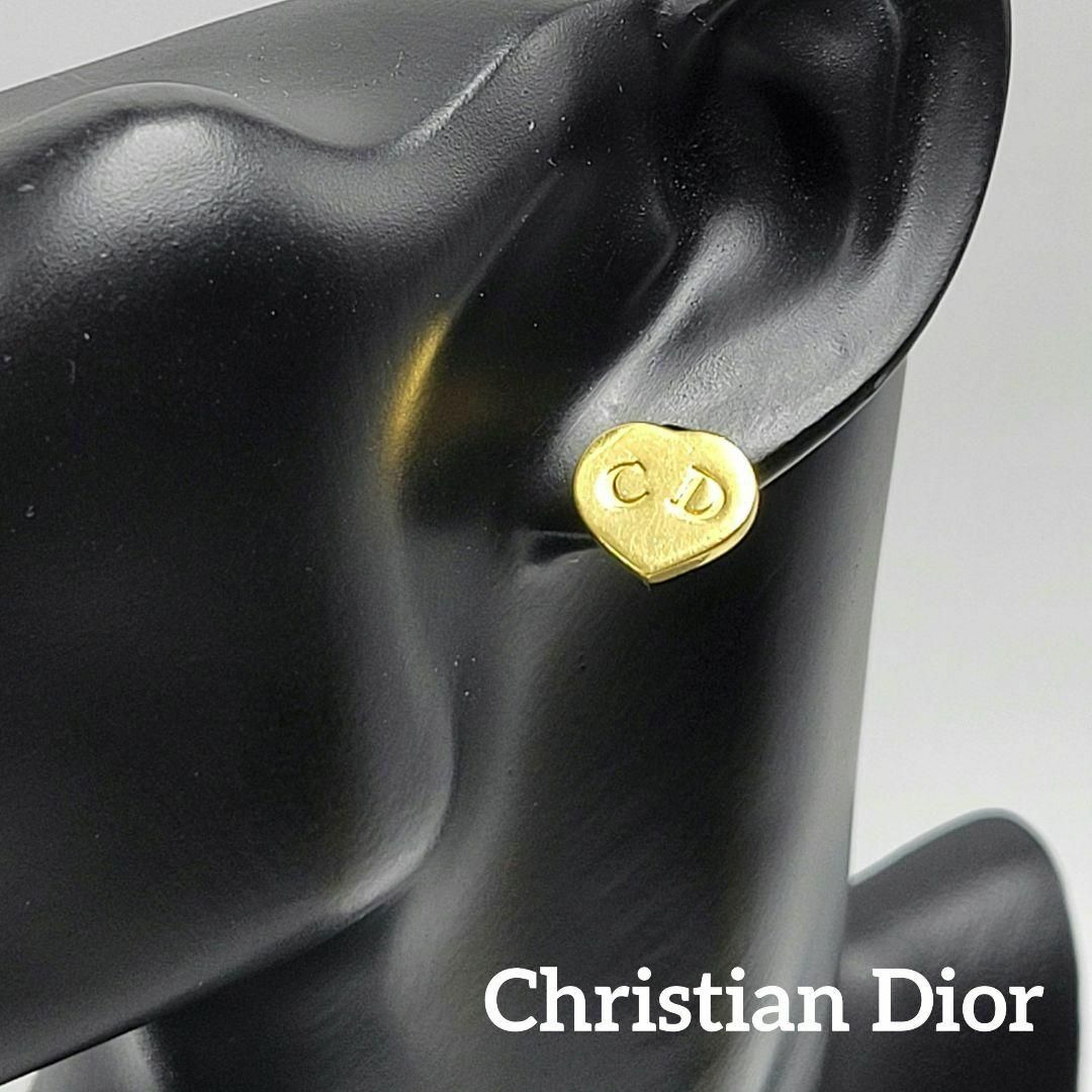 レディースChristian Dior　両耳用ピアス　CD　ハート　ゴールド