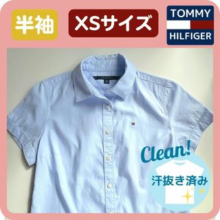 トミーヒルフィガー(TOMMY HILFIGER)の【 TOMMY HILFIGER 】シャツ　レディース　XSサイズ(シャツ/ブラウス(半袖/袖なし))