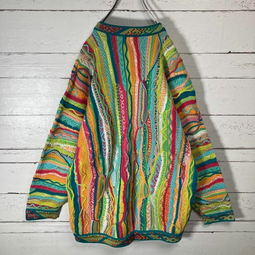 【好配色】coogi クージー★立体 編込み 3Dニット 即完売モデル L相当