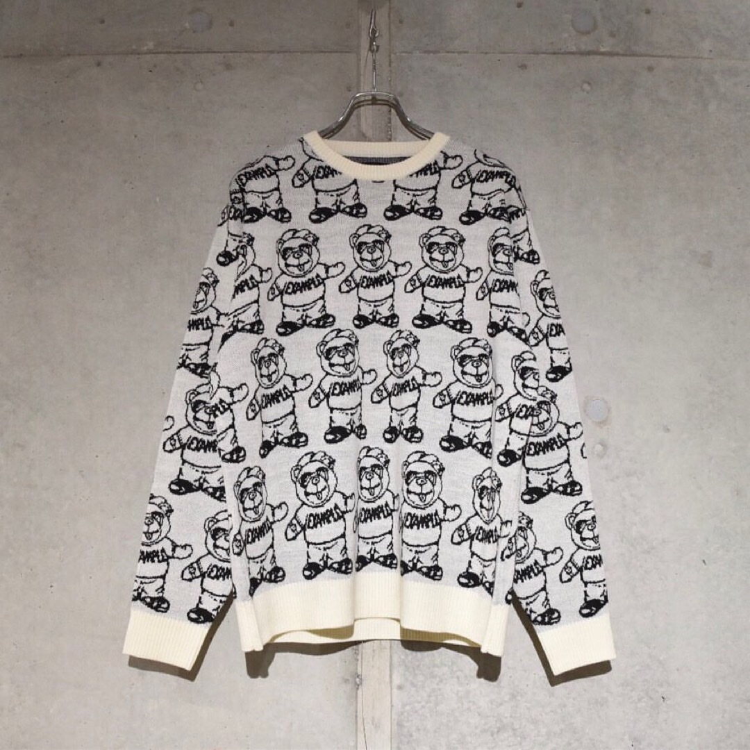 【美品・定価以下】EXAMPLE BB BEAR SWEATER ニットシャツ