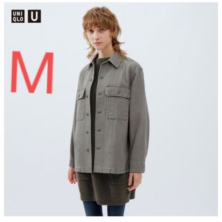 ユニクロ(UNIQLO)の【新品M】ユニクロU デニムシャツジャケット セットアップ可能(Gジャン/デニムジャケット)