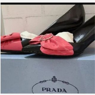 プラダ(PRADA)のPRADA◼️キュートなリボンパンプス(ハイヒール/パンプス)