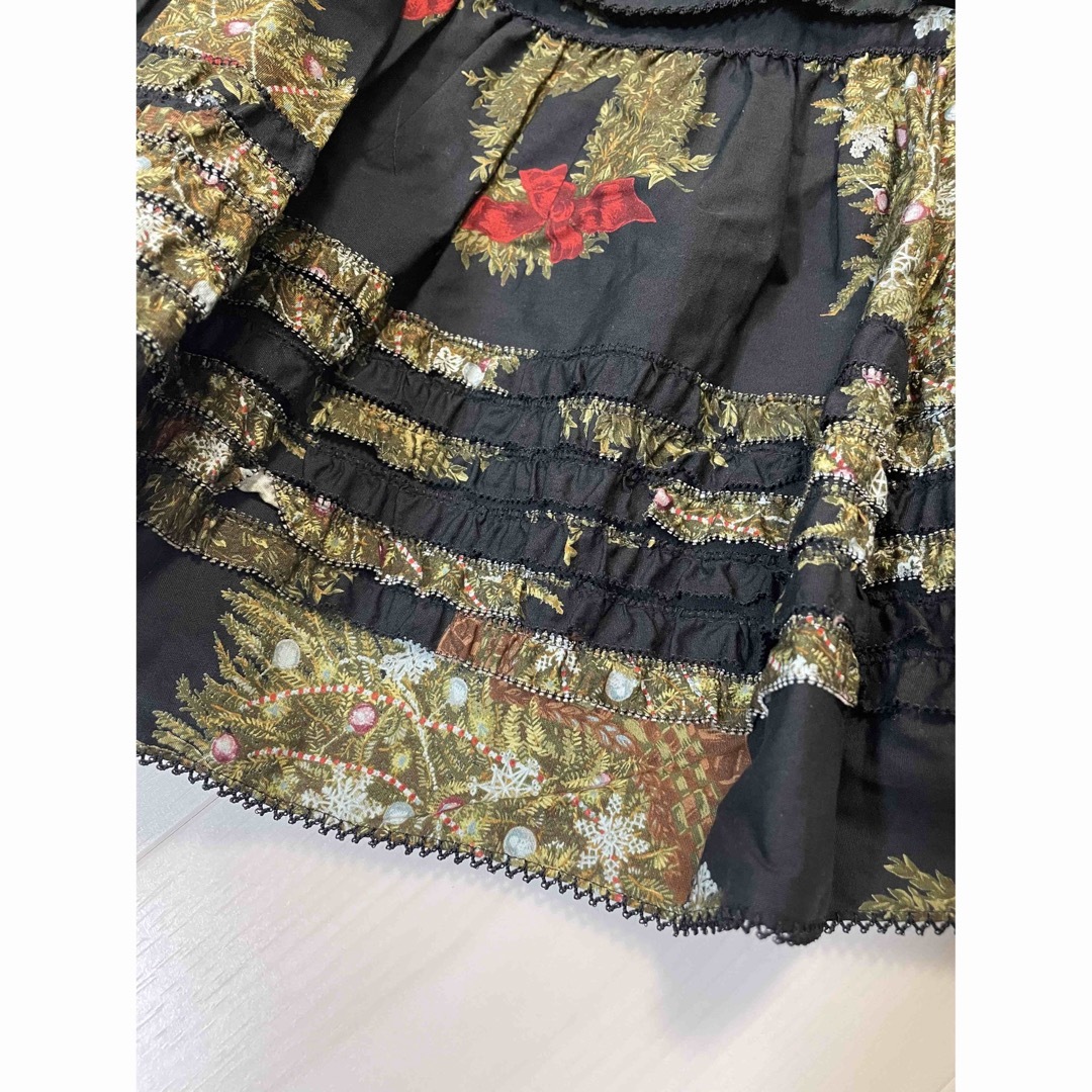 極美品✨カネコイサオ 4段ティアード ロングスカート クリスマス