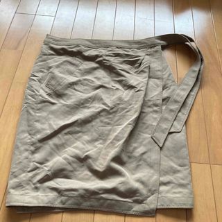 バナナリパブリック(Banana Republic)のBANANA REPUBLIC 巻きスカート　新品　タグ付(ひざ丈ワンピース)