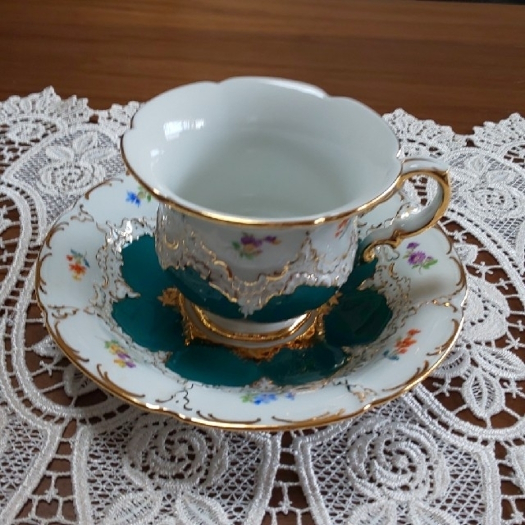 MEISSEN - マイセンBフォームグランツ宮廷小花カップ&ソーサー1客の ...