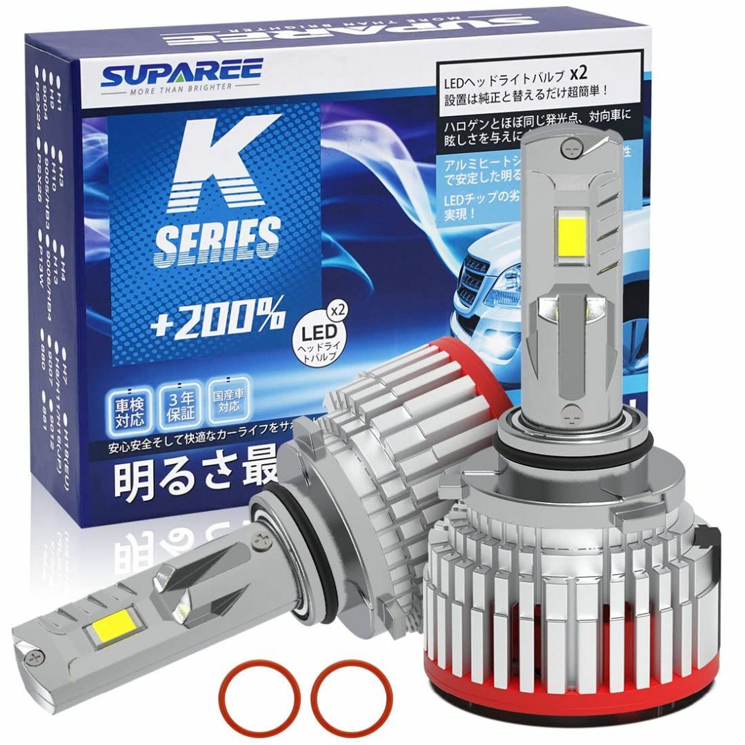 【超高輝度】SUPAREE HB3 HB4 led ヘッドライト 新車検対応 1