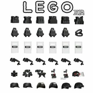 盾　SWAT装備　LEGO互換　レゴ武器　インテリア　特殊部隊　防具　ハロウィン(ミリタリー)