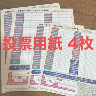 Myojo 2023年12月号 Jr.大賞 投票用紙4枚セットの通販 by ぷりん｜ラクマ