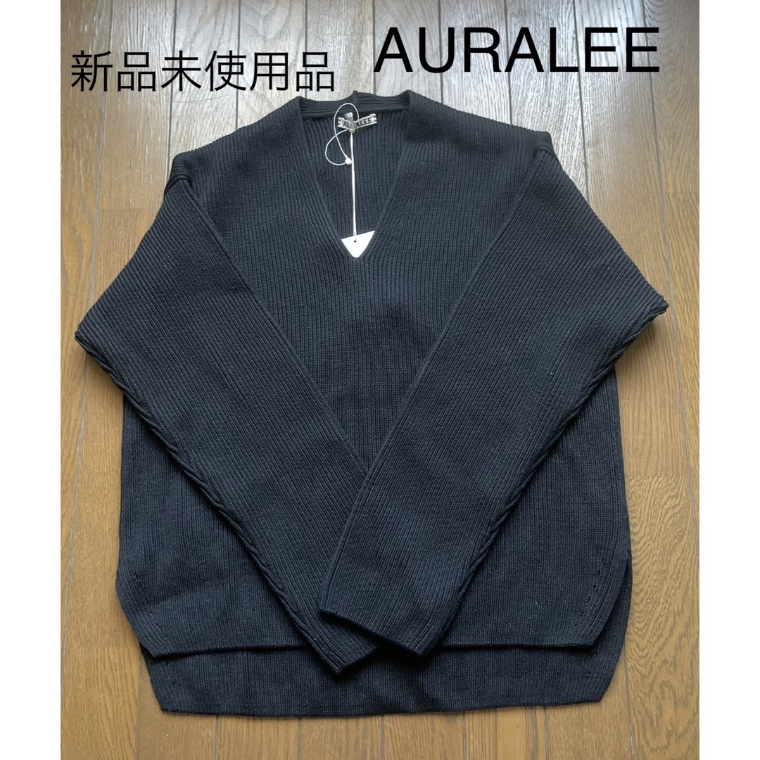 【新品未使用】オーラリー　AURALEE　ニット　ウール　黒