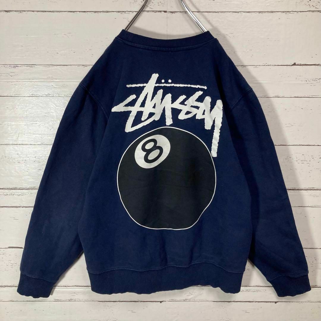 stussy ステューシー 8ボール スウェット ネイビー