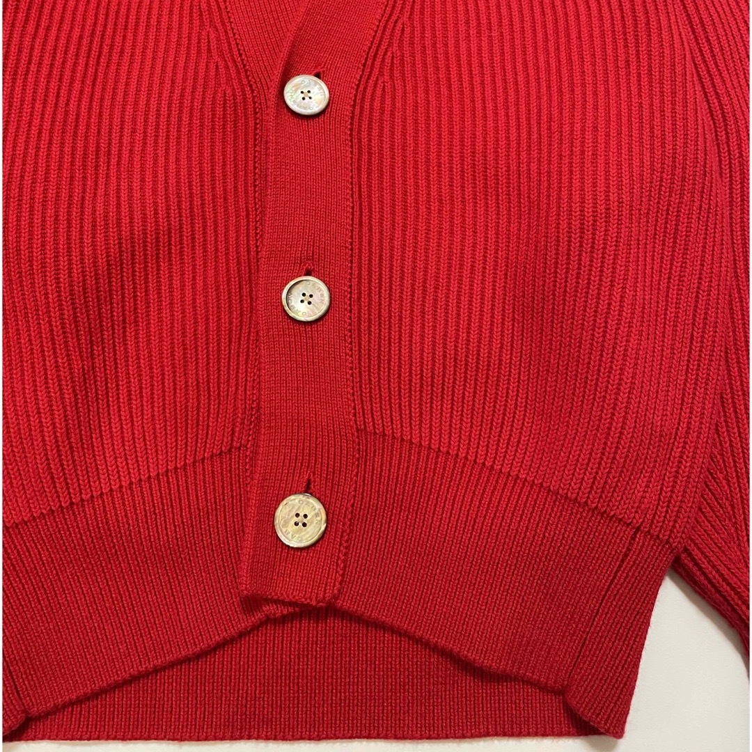 美品 CABaN コットンカシミヤ ローゲージ Vネックカーディガン 47300の