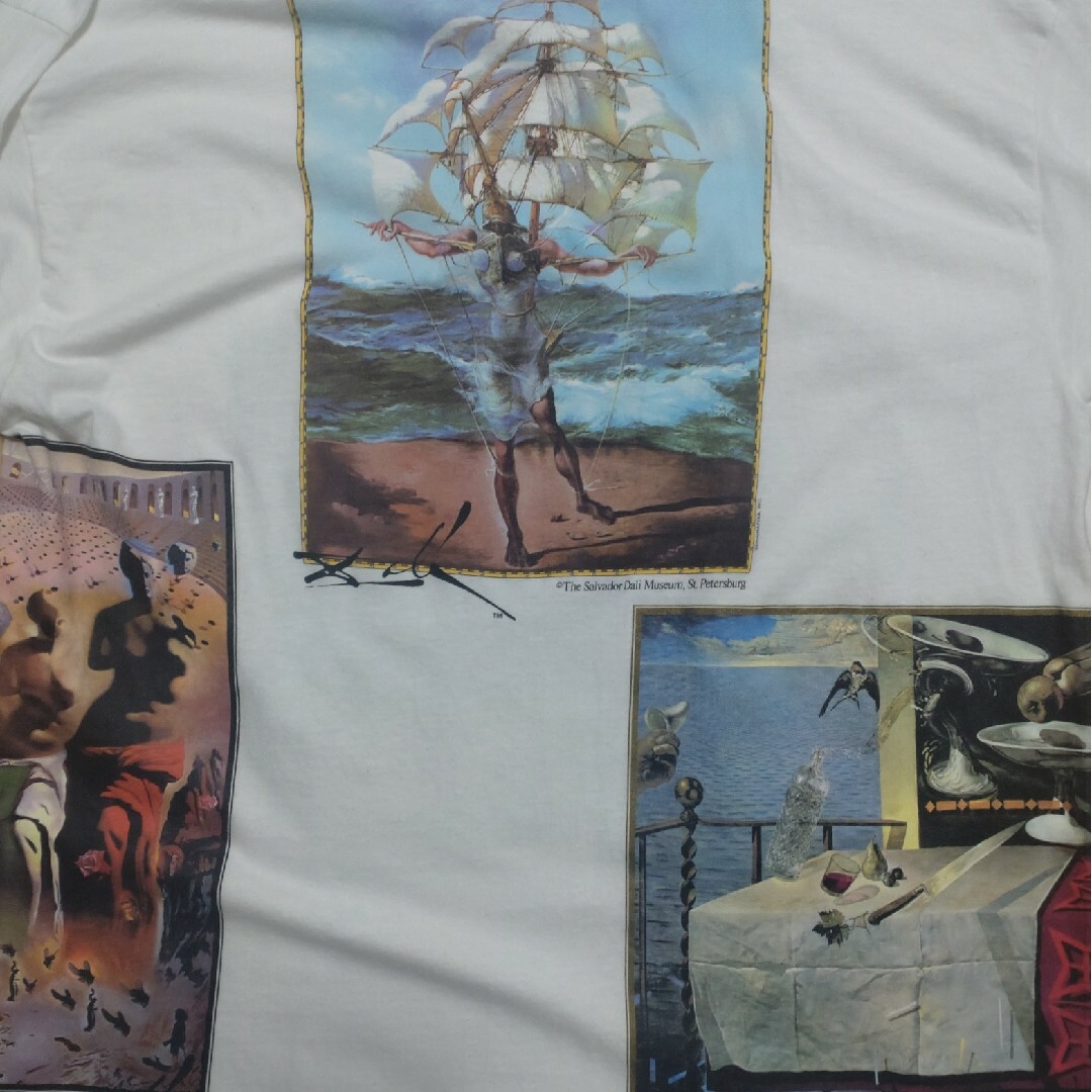 激レア 90s Dali Multiprint　tシャツ