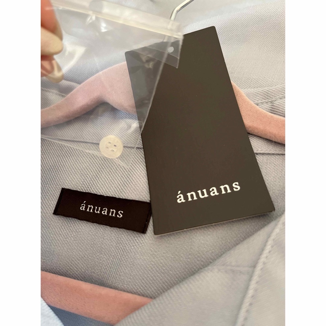 ánuans(アニュアンス)のanuans トリアセミックスワークシャツ  レディースのトップス(シャツ/ブラウス(長袖/七分))の商品写真