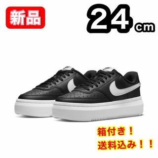 ナイキ(NIKE)の【新品】 NIKE コート ビジョンアルタ DM0113-002 黒 24cm(スニーカー)